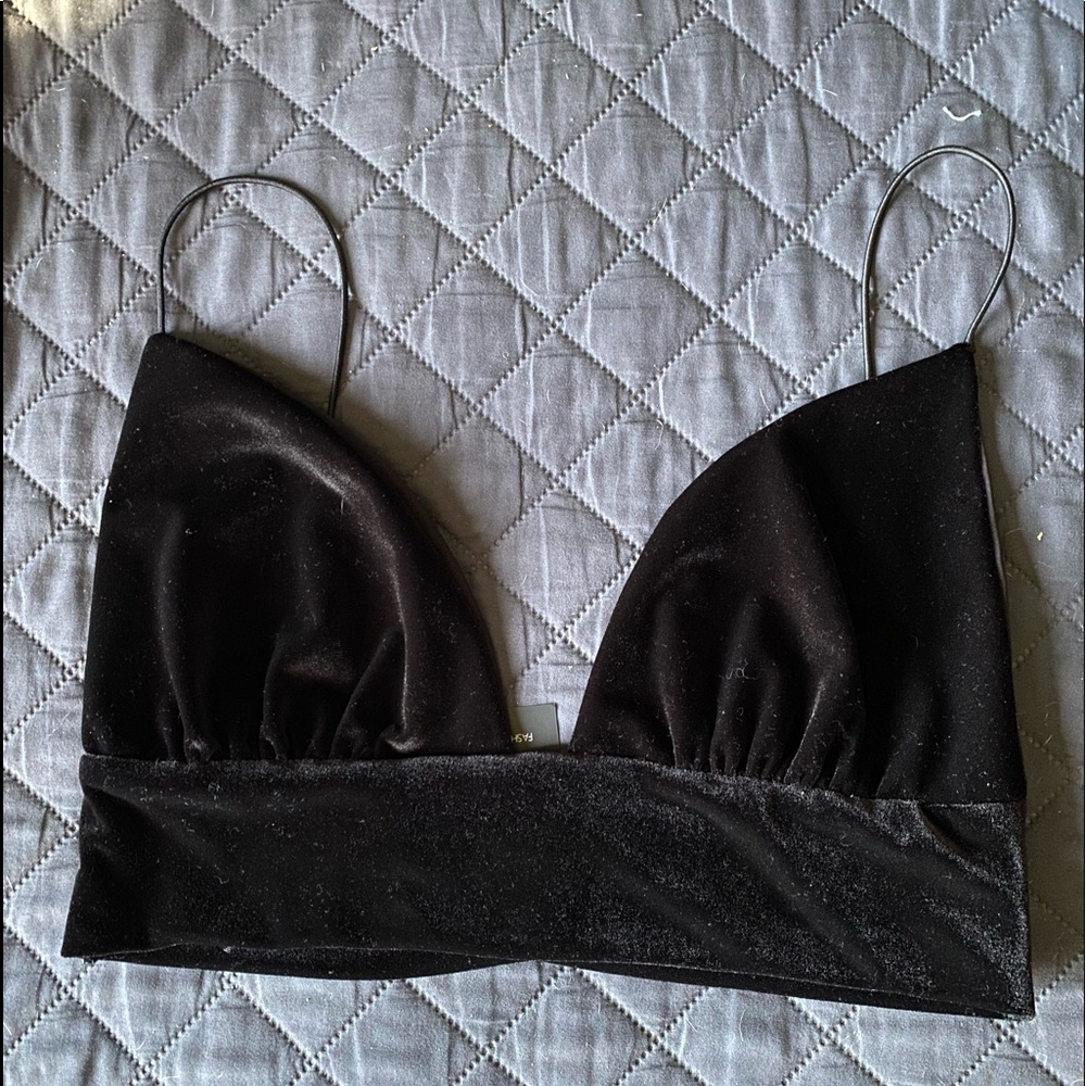 FASHION NOVA VELVET TOP